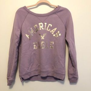 Lavender crew neck sweatshirt